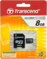 Transcend MicroSDHC 8 Gb 4 Class