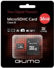 Qumo MicroSD 16 Gb 10 Class