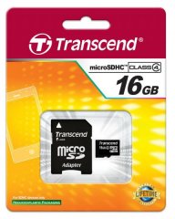 Transcend MicroSDHC 16 Gb 4 Class