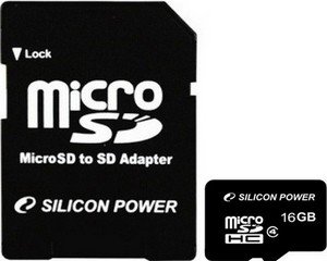 Silicon Power MicroSDHC 16 Gb 4 Class