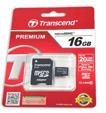 Transcend MicroSDHC 16 Gb 10 Class