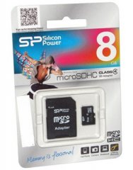 Silicon Power MicroSDHC 8 Gb 4 Class